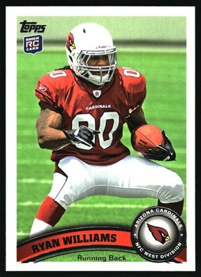 2011 Topps #395 Ryan Williams RC Arizona Cardinals