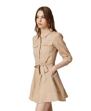 Abito chemisier corto in ramiè Twinset