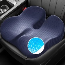 Gel Seat Cushion for Office Chair and Car with Ergonomic Zoning Memory Foam