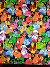 Timeless Treasures Fabric by Partick Lose Sophisticats PAT C6099 100 Cotton BTY