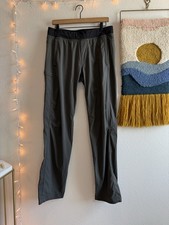 Lululemon Lined Dance Studio Pants Size L Gray High Rise Pockets