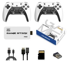 128G 4K Video Game Console Retro 40000 Games TV Stick HDMI 2Wireless Controller