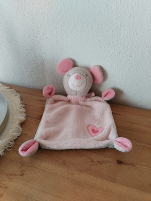 DOPO DOPO MAUS ROSA SCHMUSETUCH KUSCHELTUCH DM COMFORTER MOUSE NEWBORN