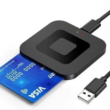 NEW 2025 USB C Smart Card Reader, DOD Military CAC, Automatically Recognizes USB