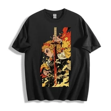 Demon Slayer Flame Hashira T-Shirt - Bold Anime Unisex Tee