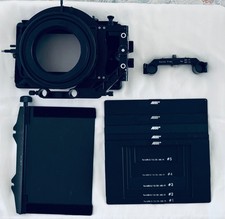 Arri Arriflex MB-19 Matte Box w/Case Eyebrow Hard Mattes 138mm Filt Rod Adapter