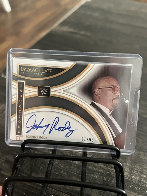 2022 Panini WWE Immaculate Collection Inductions Johnny Rodz Auto /99