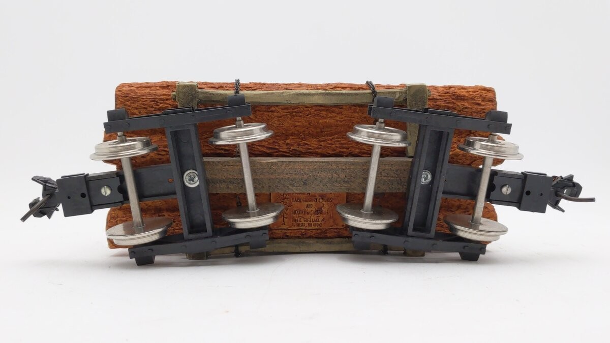 Delton 9201 G Scale Short Log Car - Metal Wheels EX