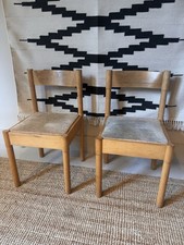 VINTAGE PAIR OF VICO MAGISTRETTI MODELLO MID CENTURY MODERN DINING CHAIRS