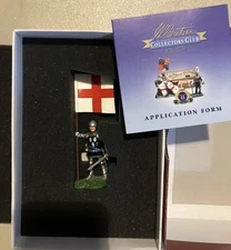 W Britain Britains RC2 41097 Sir Thomas Strickland w/ Banner of St. George