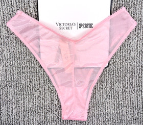 Victoria's Secret Dream Angels NWT Large Pink Crystal Shimmer Brazilian Panty