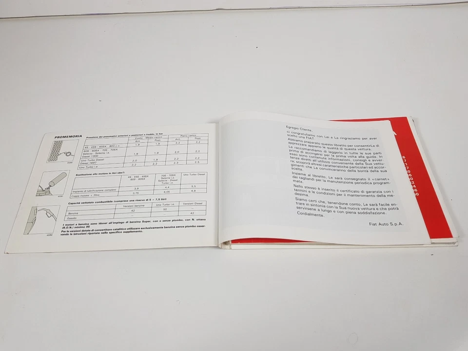 Manual De Uso Y Mantenimiento Fiat Uno Turbo IE 45 60 Diesel T Diesel Sele - Imagen 4 de 4