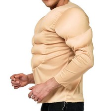 Muscle Shirt Costume 3D Simulation Enhancers Undershirt Chest Shaper Halloween