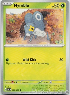 Nymble 2020/193 Common Paldea Evolved Pokemon Near Mint