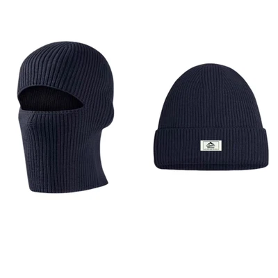 MARKENLOS Knitted Beanie Hat Full Face Ski Mask Balaclava Hood Cap Neck Warmer for Outdoor
