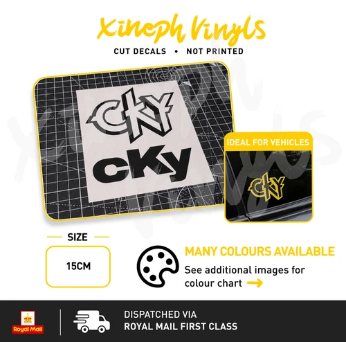 2 x CKY Vinyl sticker decal bam margera him viva la bam cd laptop ipad jackass
