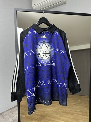 極希少90s アディダス ダイヤモンドショルダー ゲームシャツ KAMO XL Vintage 90's Adidas Goalkeeper Long Sleeve Jersey Size XL Made In