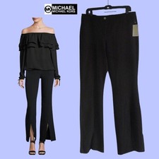 MICHAEL Michael Kors NEW Indie Slit-Front Flare Leg Trouser 10