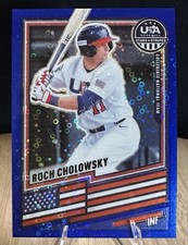 2026 USA Stars & Stripes Roch Cholowski Blue Disco Prizm /149.