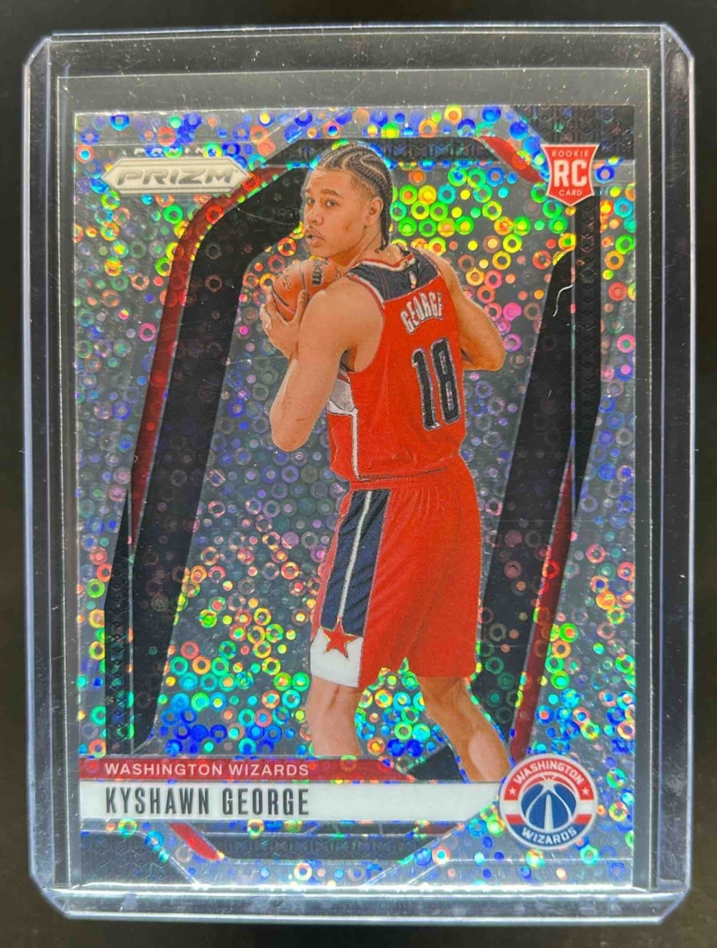 2024-25 Prizm Kyshawn George RC Fast Break Rookie #257 Wizards