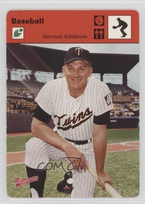 2005 Leaf Sportscasters Red Fielding Glove 50/50 Harmon Killebrew #18 HOF 0d9