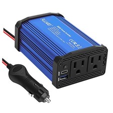 300W Car Power Inverter DC 12V to 110V AC Power inverters for PD65WBlue