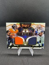 2025 Panini Select multiverse Javonte Williams S-JWS Prizm Dual Patch /99