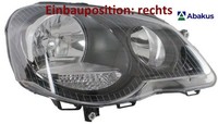 Abakus 441-11A8R-LDEM2 Hauptscheinwerfer Rechts Scheinwerfer FüR VW