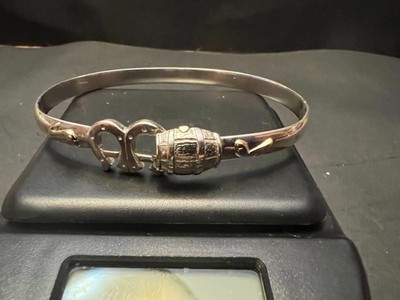 CBC  Caribbean Barrel and Horseshoe Music Notes Sterling Silver Bracelet