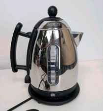 Dualit JKT3 1 Litre Electric Mini Kettle 72400 240v Black Chrome -Working 