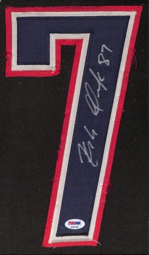 Rob Gronkowski Signed Football Jersey Number Only #7 Patriots PSA/DNA 204377