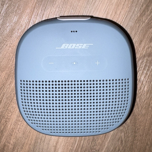 Bose SoundLink Micro Portable Bluetooth Speaker Blue/White w/ Strap