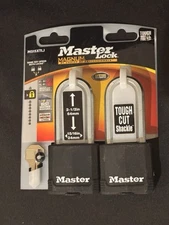 Set of(2) Master Lock Keyed M515XTLJ Tough Cut Shackle