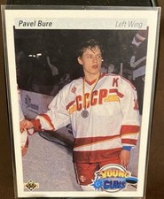 1990-91 Upper Deck Pavel Bure #526 Young Guns Soviet Union Canucks Ice Hockey