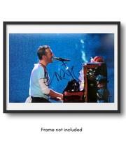 Chris Martin Hand Signed Coldplay Photo 12x8 + Verified COA - Music Frontman