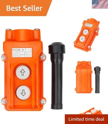 Elevate with Confidence: Rainproof Manual Push Button Switch for Hoists & Cranes