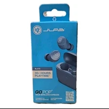 JLab Go Air Pop True Wireless Earbuds w/ Charging Case - New Slate