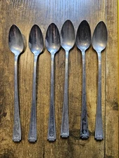 National Silver Co Viceroy Plate Iced Tea Spoons Set Of 6 Silverware Flatware  