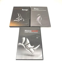 Rhinoceros 4.0 Educational NURBS Modeling Windows PC w/ Bongo Penguin AutoCAD CD