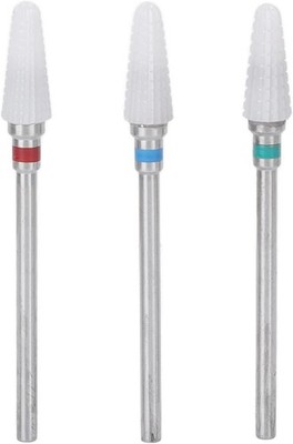Keramik Nagel Bohrer Bits Set, 3 Stück Professionelle Maniküre Werkzeuge