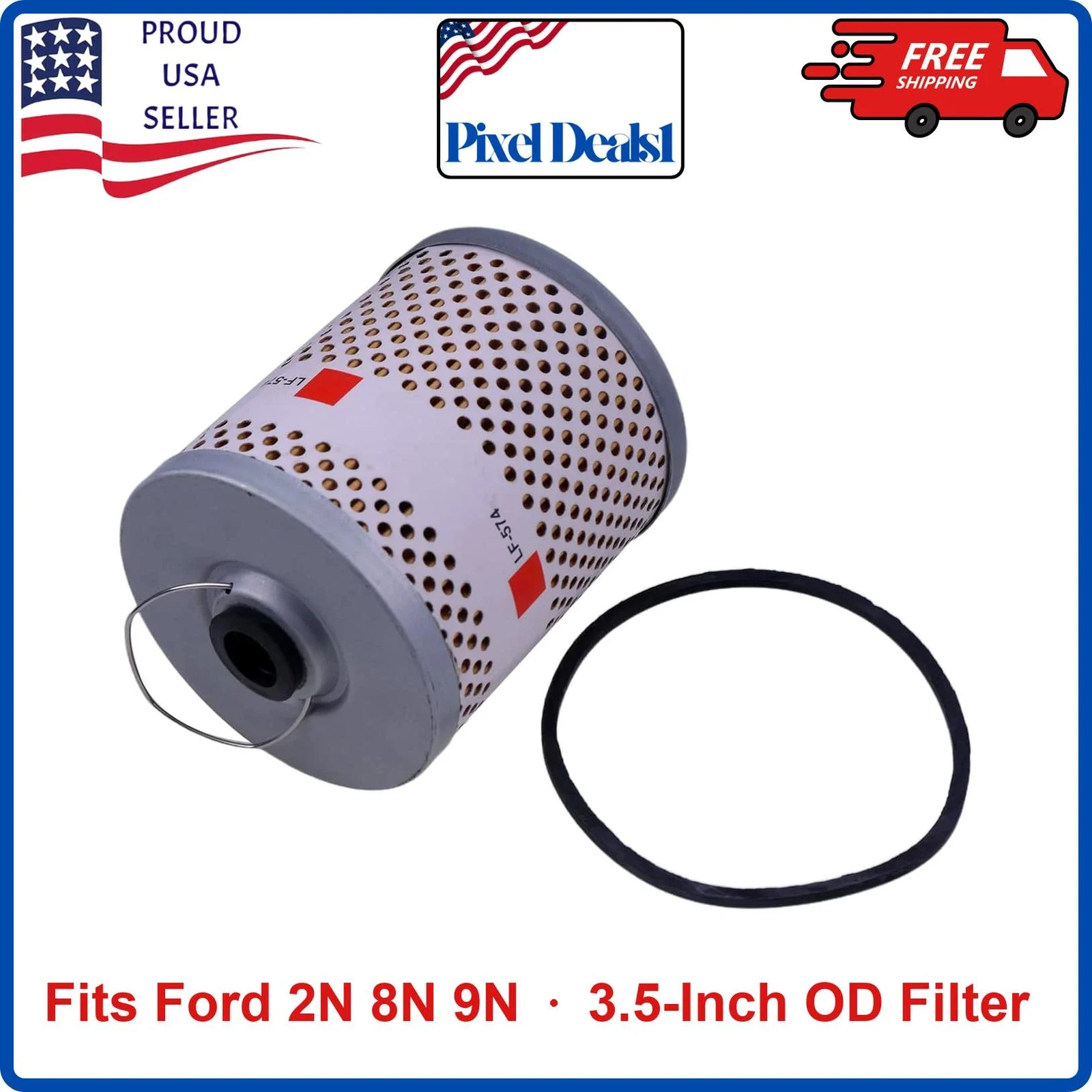 Oil Filter for Ford 2N 8N 9N TO30 TO35 Tractor APN6731B Replaces 9N6731 86546