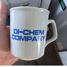 DI-CHEM COMPANY Advertising Mug White Sign Collectible Promotional Cup