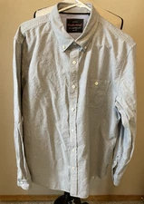 Original Weatherproof Vintage Button Up Shirt, Blue, Long Sleeve, Size XL