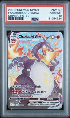 PSA 10 Charizard VMAX SV107/SV122 Shining Fates Full Art Shiny