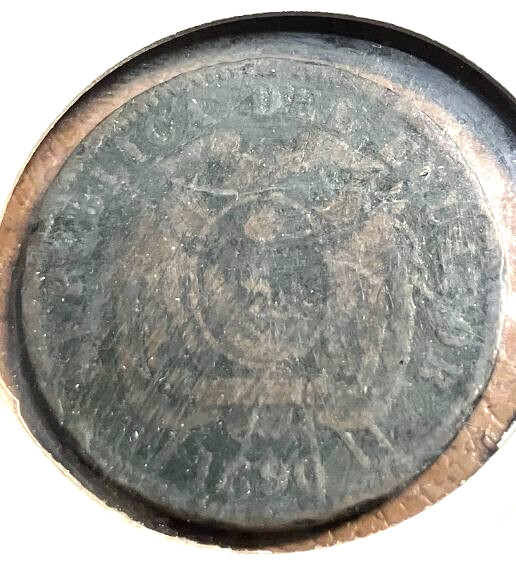 elf Ecuador 1 Centavo 1890 H  E02