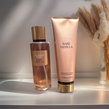 VICTORIA'S SECRET BARE VANILLA FRAGRANCE MIST AND FRAGRANCE LOTION 8.4 fl oz
