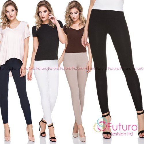 Line Leggings Full Length Cotton Pants 