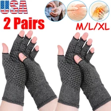 2Pairs Compression Gloves Arthritis Carpal Tunnel Hand Brace Support Pain Relief