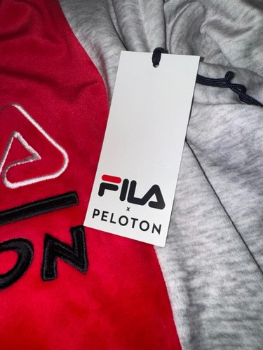 FILA x PELOTON Limited Edition VELOUR Color Block Sweatshirt ~ NWT! Size XL - Picture 4 of 4