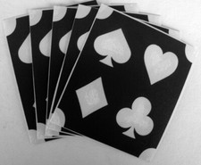 bm730 GLITTERTATTOO 10 x stencil card game symbols glitter tattoo L K 